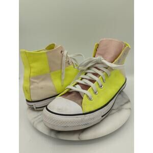 Converse All Star High Tops M 11.5 W 13.5 Yellow Tan Color Block UV Color Change